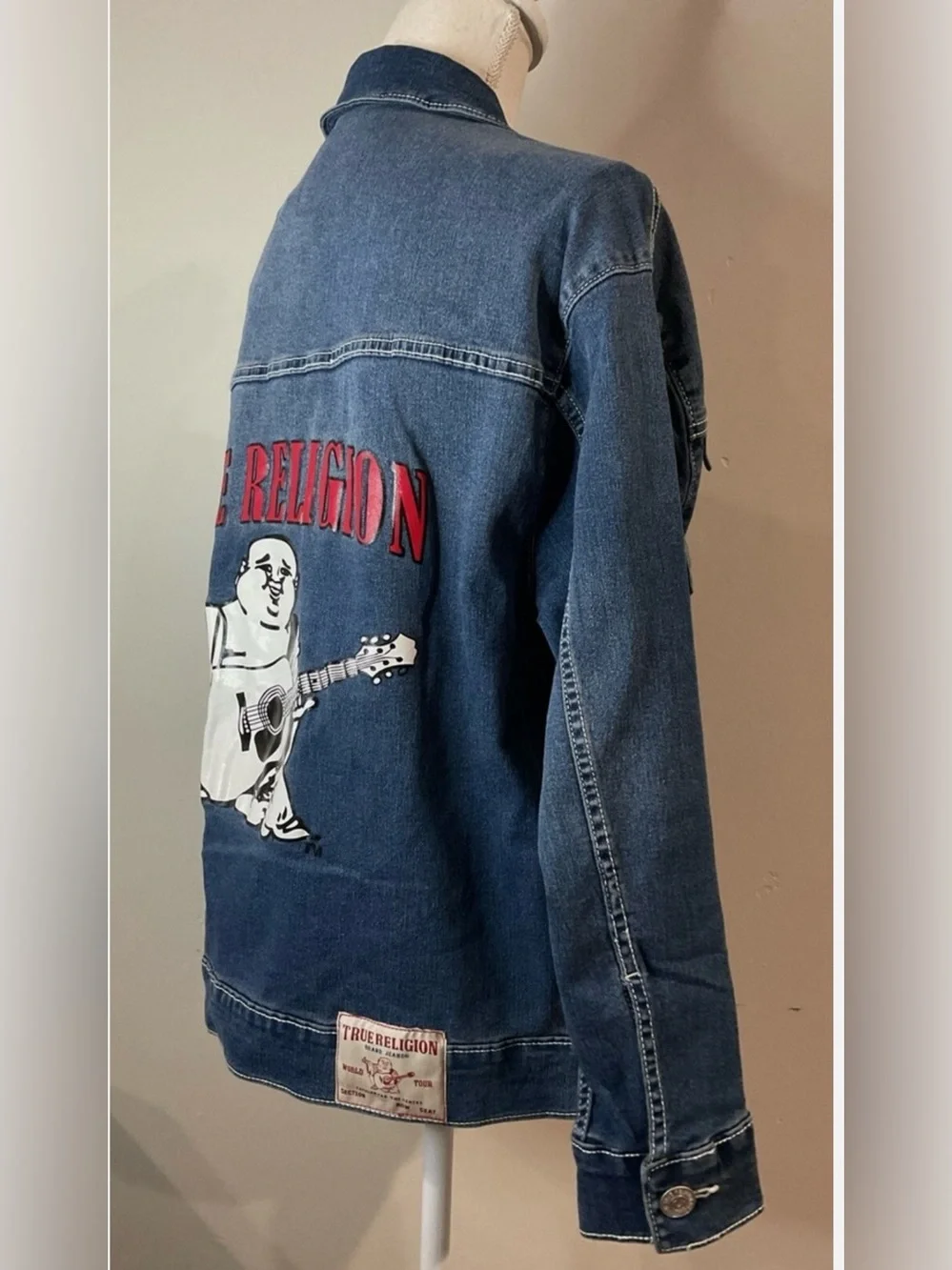 True Religion Oversized Denim Trucker Jacket